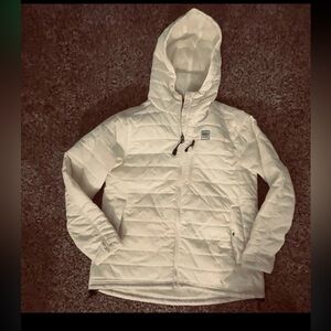 Eddie Bauer Quilted Jacket Coat Women Size Medium Cream NEW